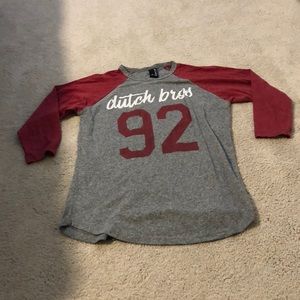 Dutch Bros baseball tee